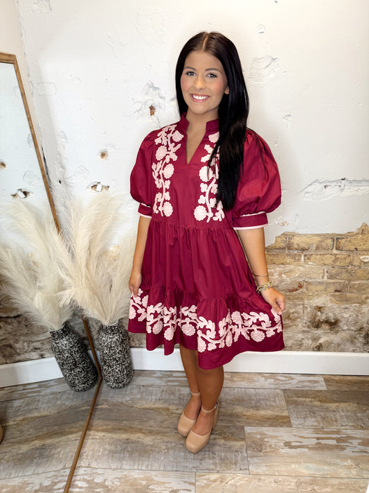 Autumn Ivy Mini Dress