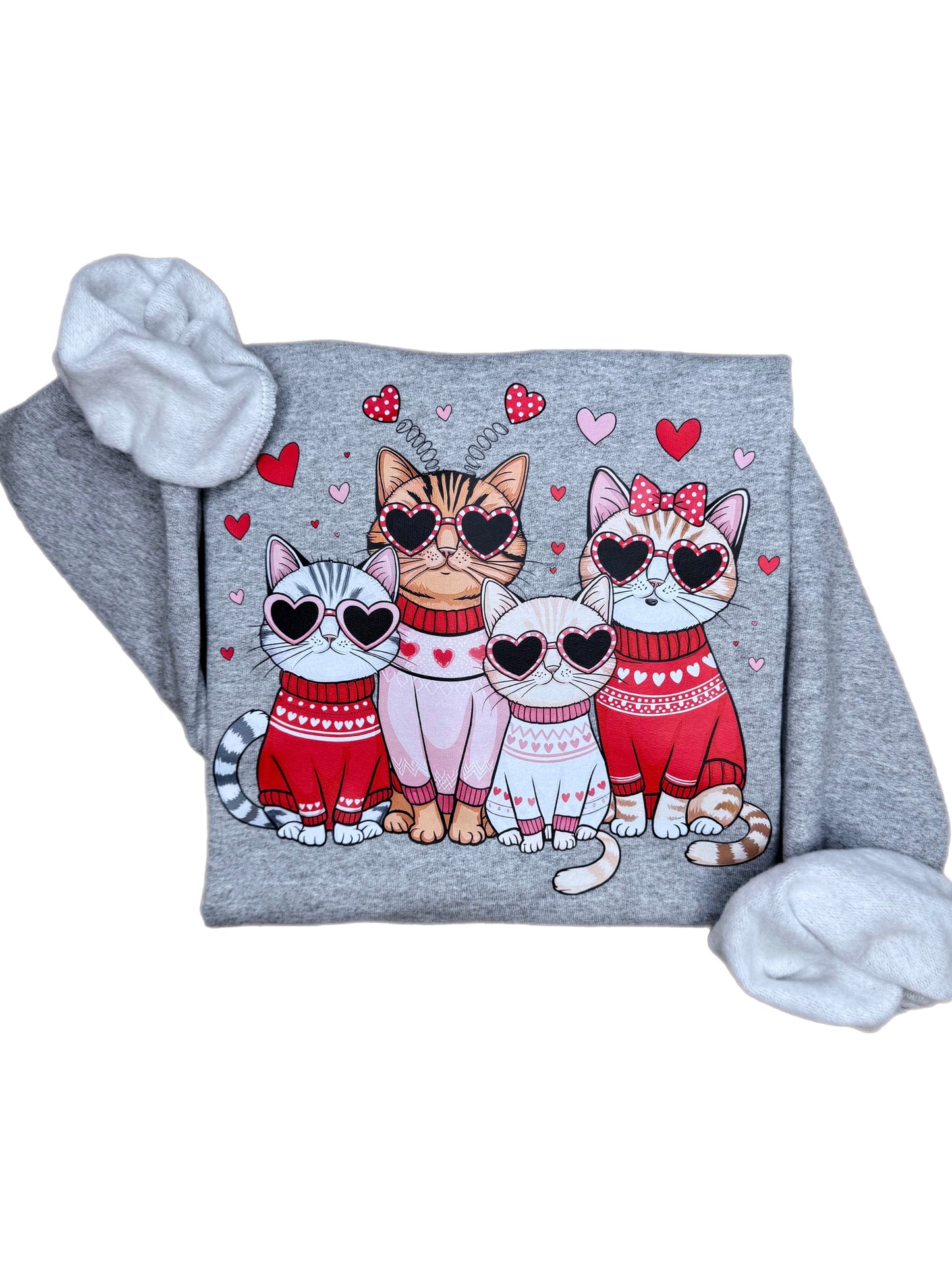 Cats Valentine's Day Sweatshirt