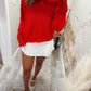 Cloud Nine Cardigan - Red