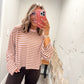 Daydream Strip Top - Pink/Brown