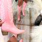 Bubblegum Pink Western Boots