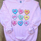 Anti-Valentine Candy Hearts Sweatshirt