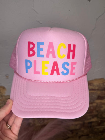 Beach Please Trucker Hat