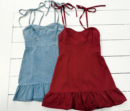 Bless Your Heart Dress - Maroon