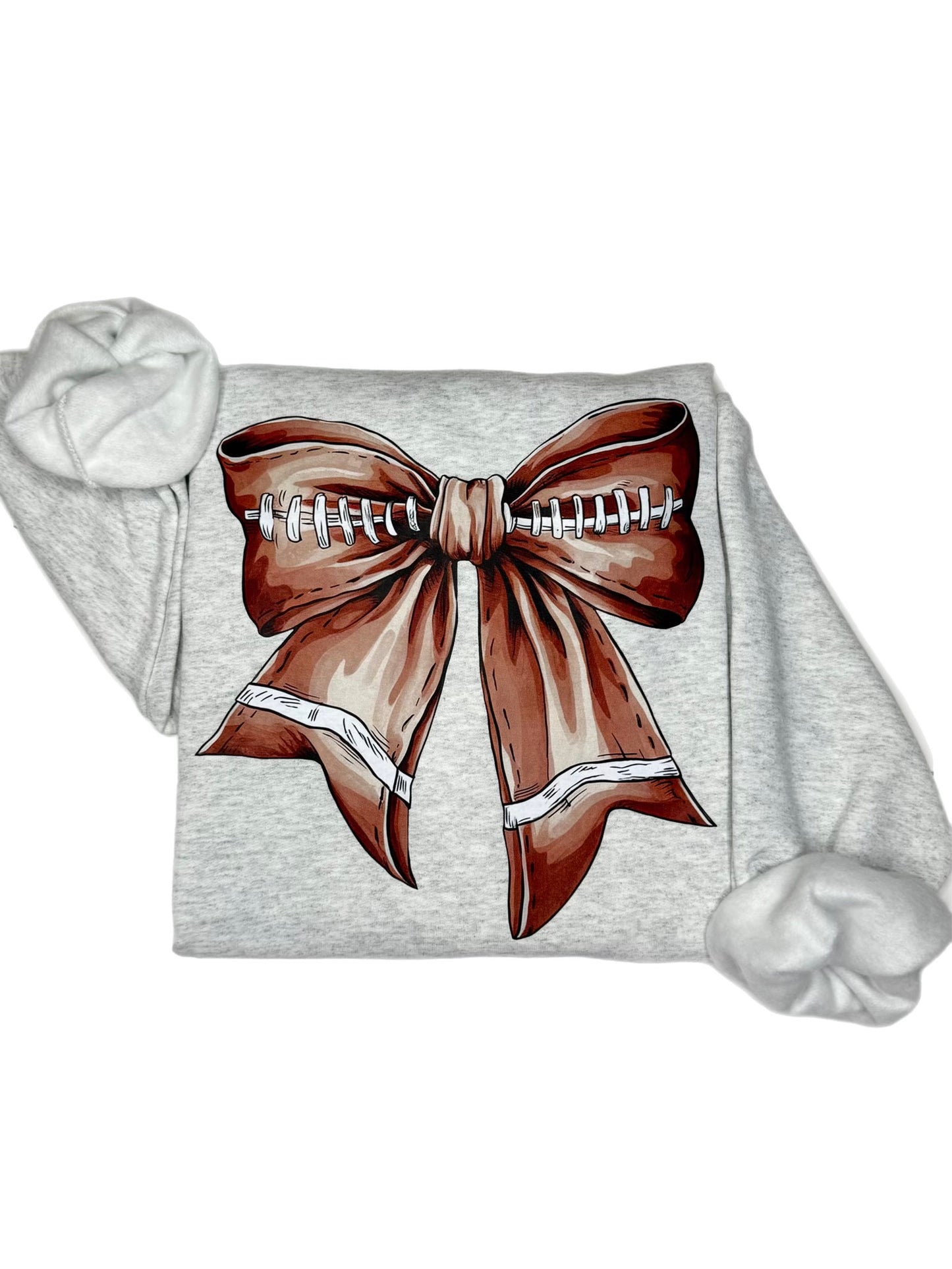 Football Bow Sweatshirt