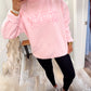 Tigers Oversized Mockneck - Pink Zebra/Pink