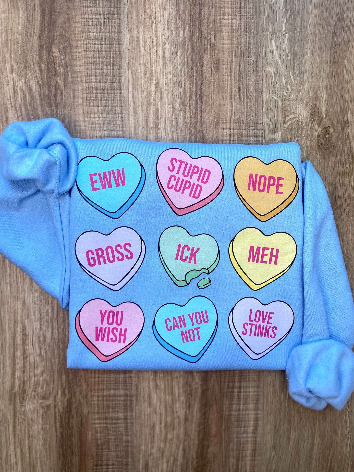 Anti-Valentine Candy Hearts Sweatshirt