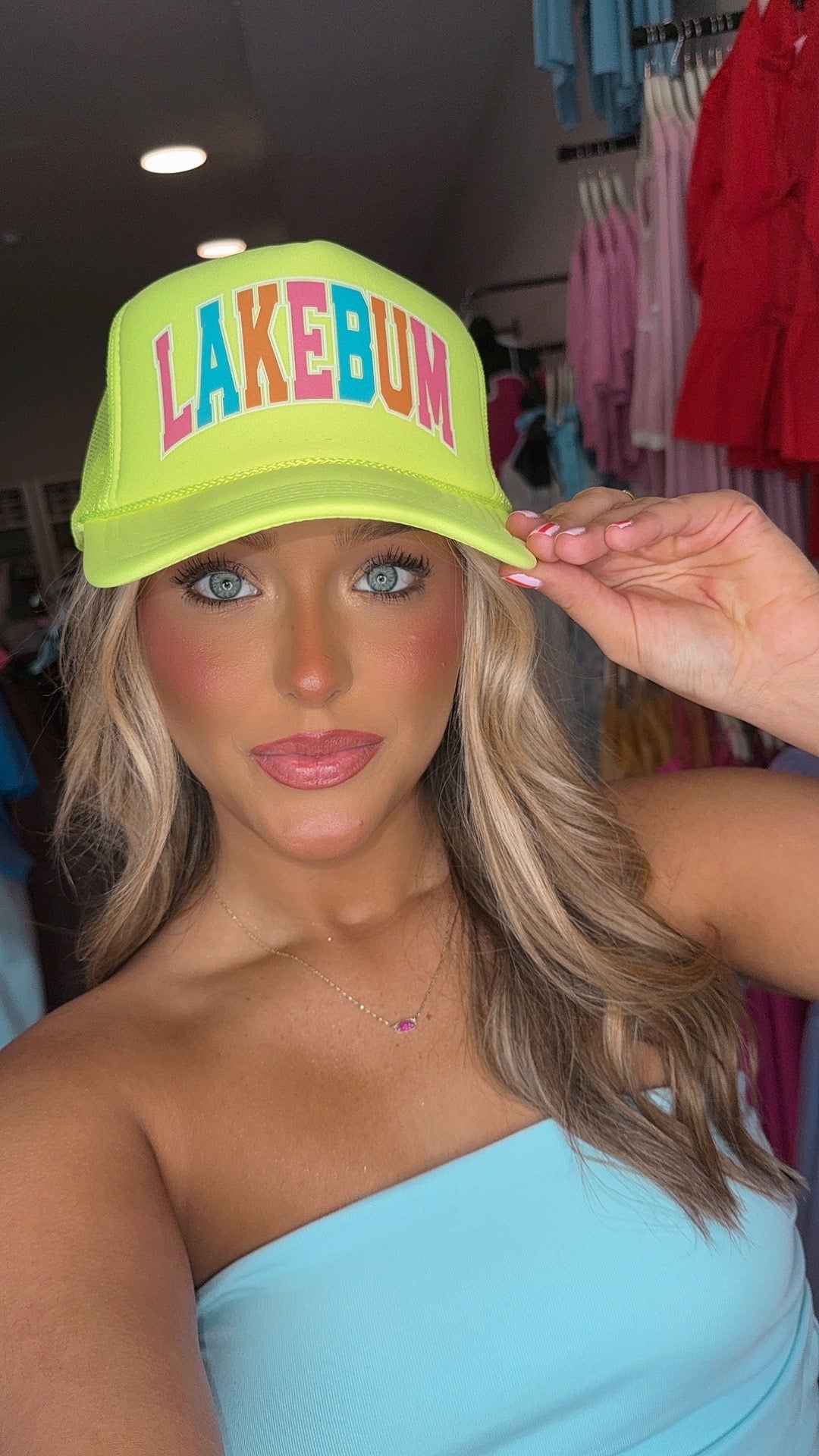 Colorful Lakebum Trucker Hat