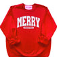 Merry Christmas Varsity Crewneck Sweatshirt