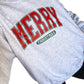 Merry Christmas Varsity Crewneck Sweatshirt