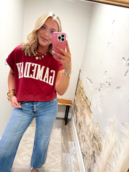 Cozy Gameday Sweater - Maroon