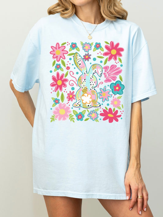 Boho Bunny Easter Tee