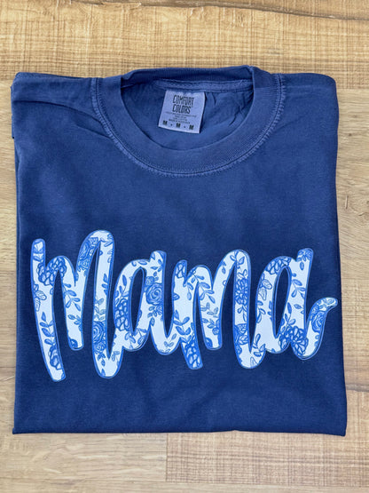 Blue Willow Mama Tee
