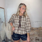 Falling For Plaid Top