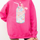 Floral Diet Dr Pepper Soda Can Sweatshirt
