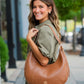 Winslow Curved Bag - Woven Saddle