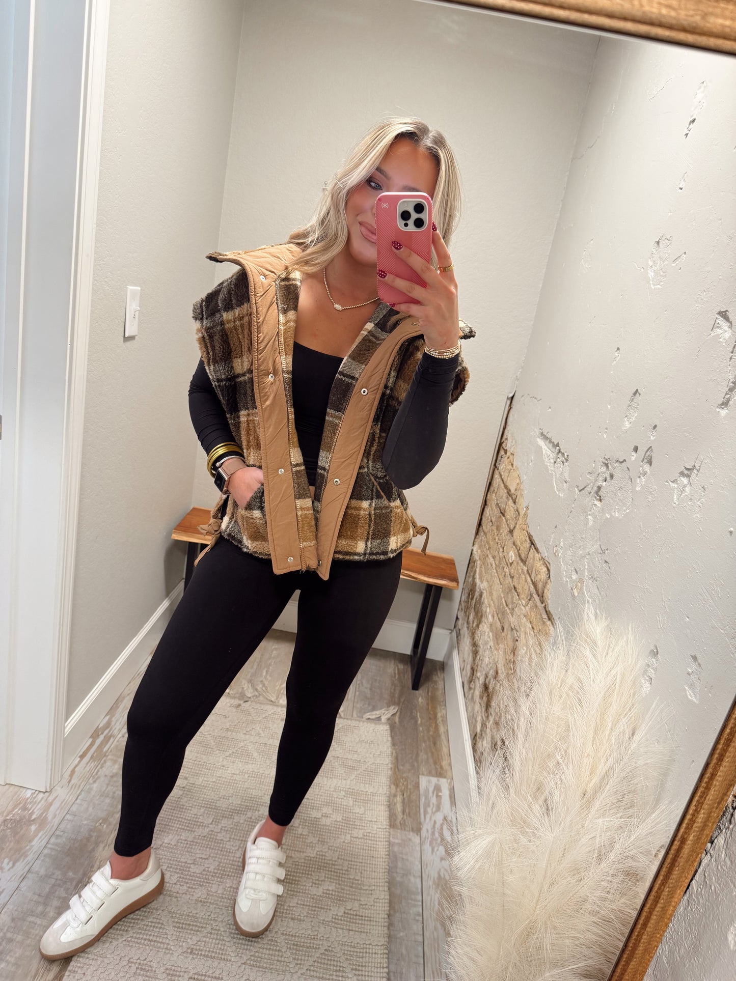 Cozy Corner Plaid Vest