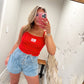 American Babe Tank - Red