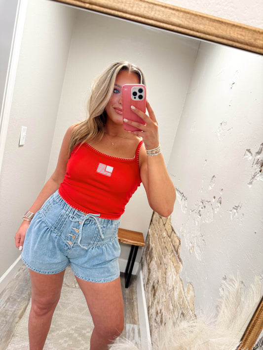 American Babe Tank - Red
