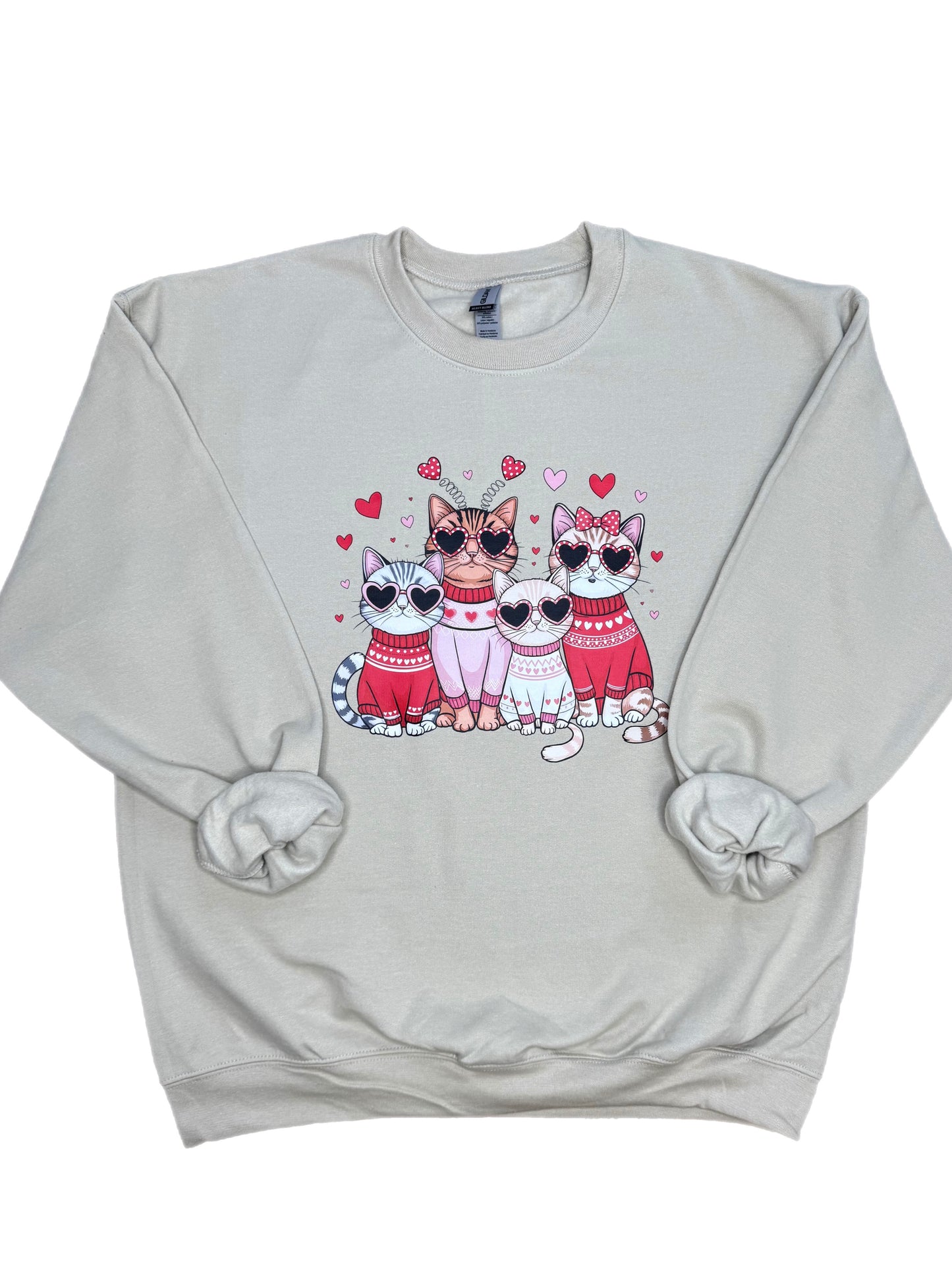 Cats Valentine's Day Sweatshirt