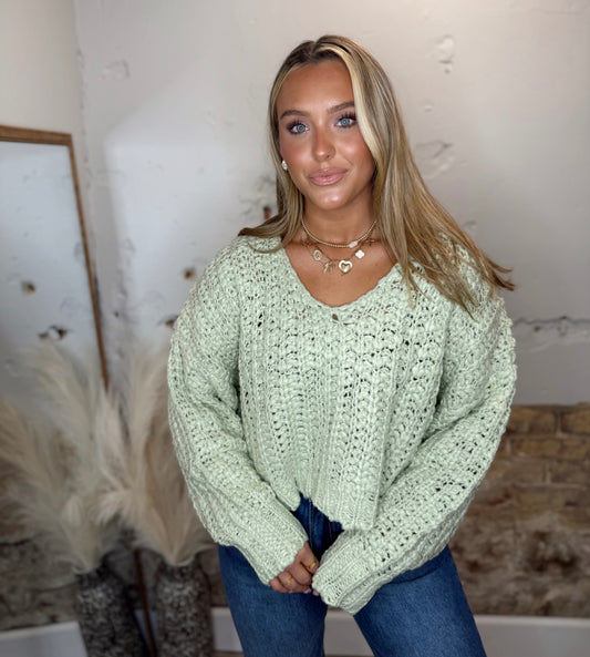 Soft Season Sweater - Sage