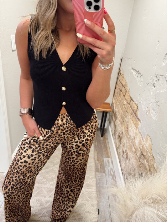 Leopard Luxe Pants