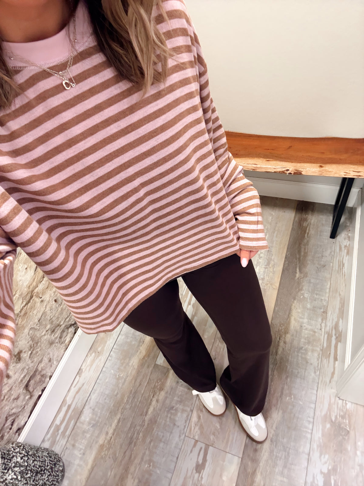 Daydream Strip Top - Pink/Brown