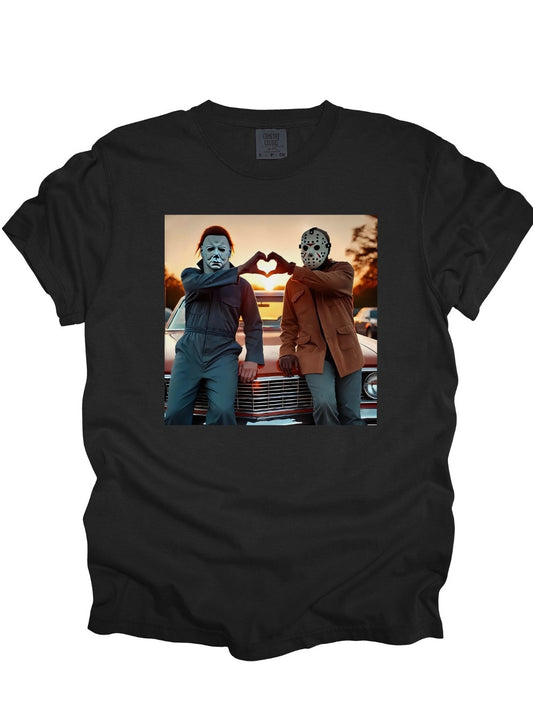 Michael and Jason Hand Hearts Tee
