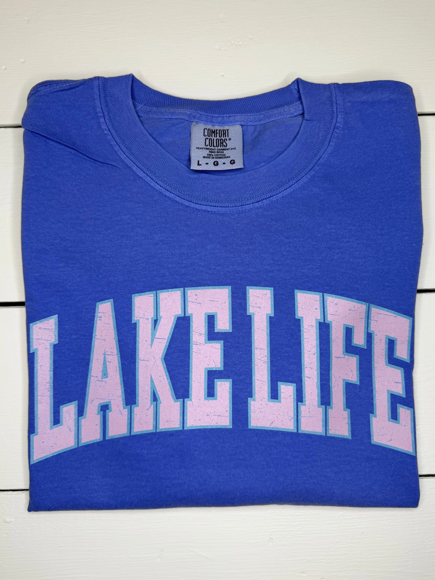 Lake Life Distressed Tee