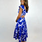 Sweet Escape Midi Dress - Blue