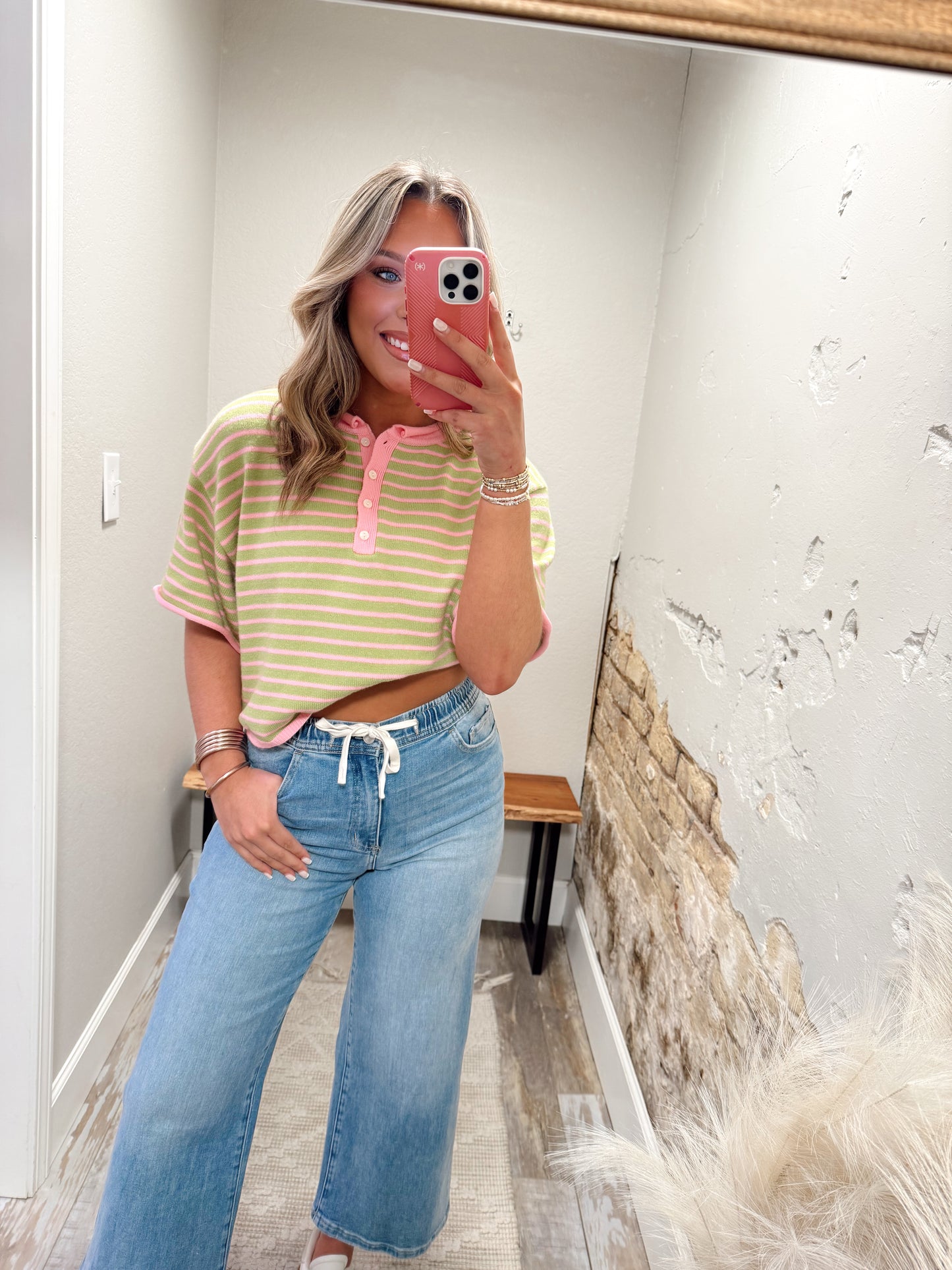 Boardwalk Babe Top - Matcha