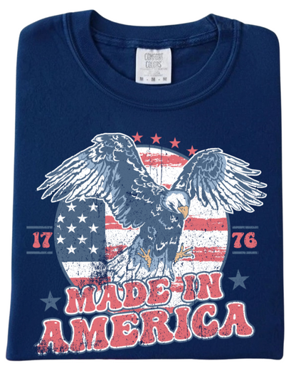 Distressed Made In America Tee