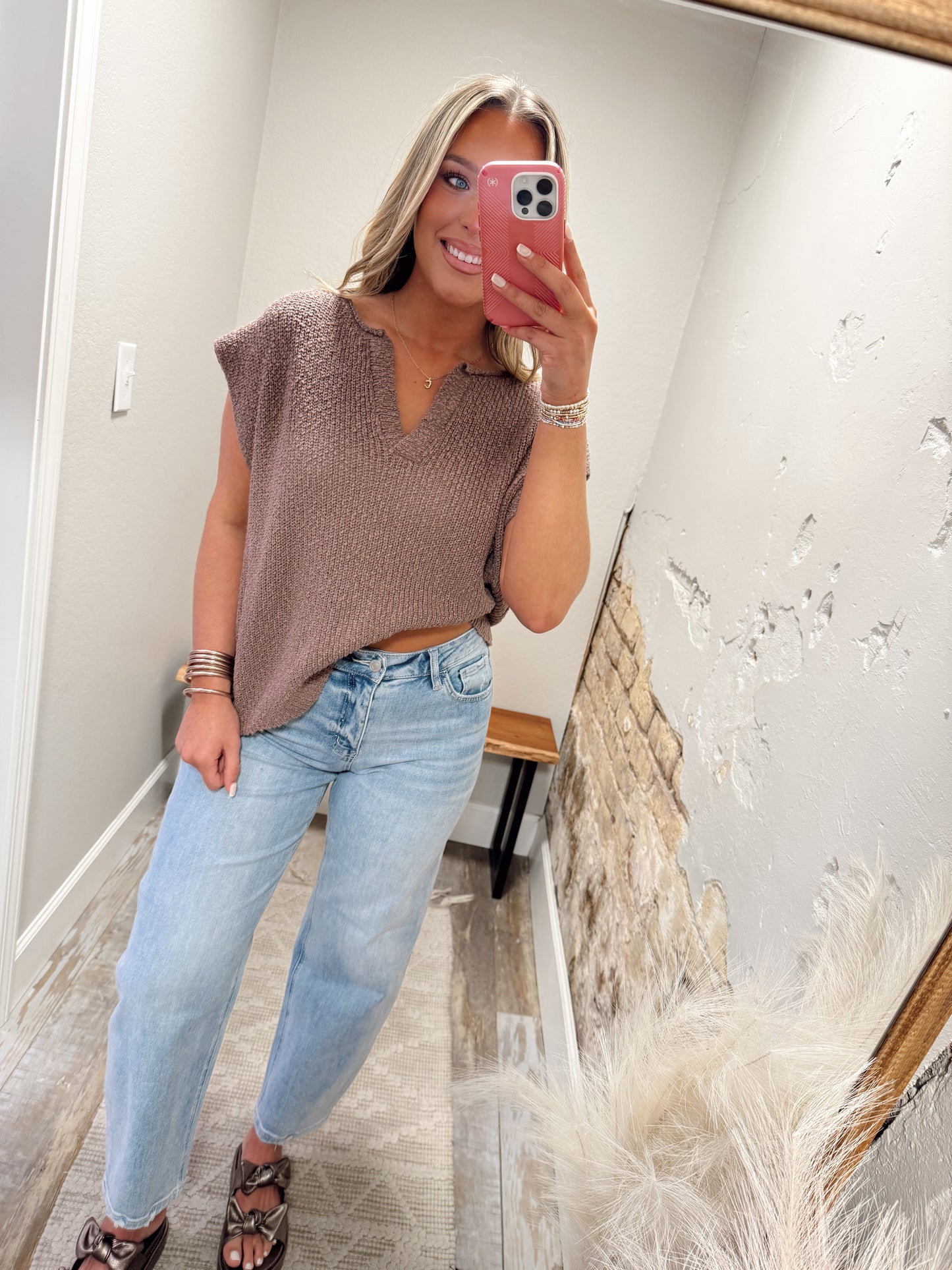 Always In Style Top - Mocha
