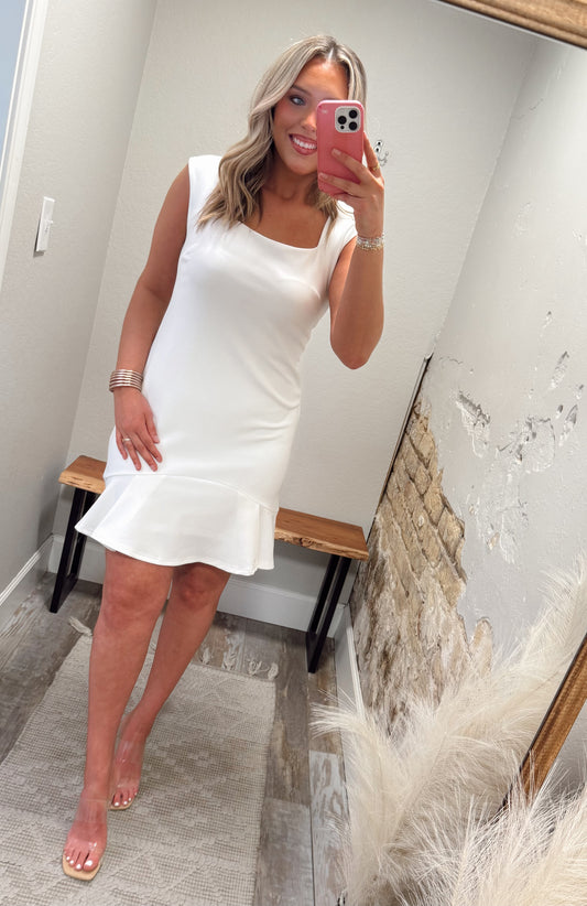 Feeling Classy Dress - White