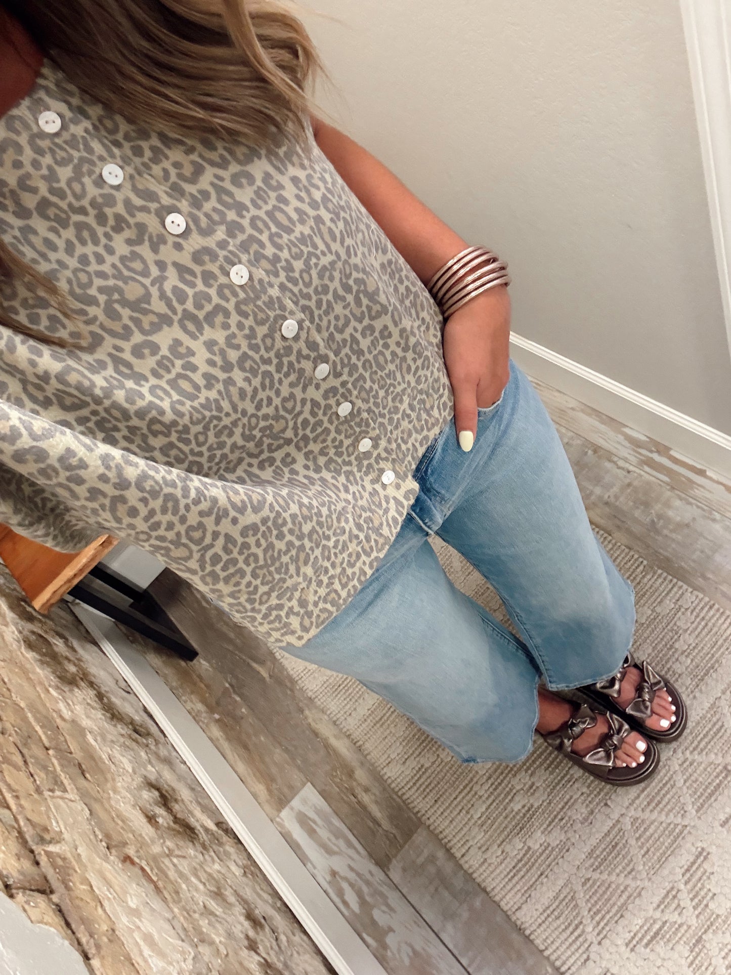 Never Boring Leopard Top