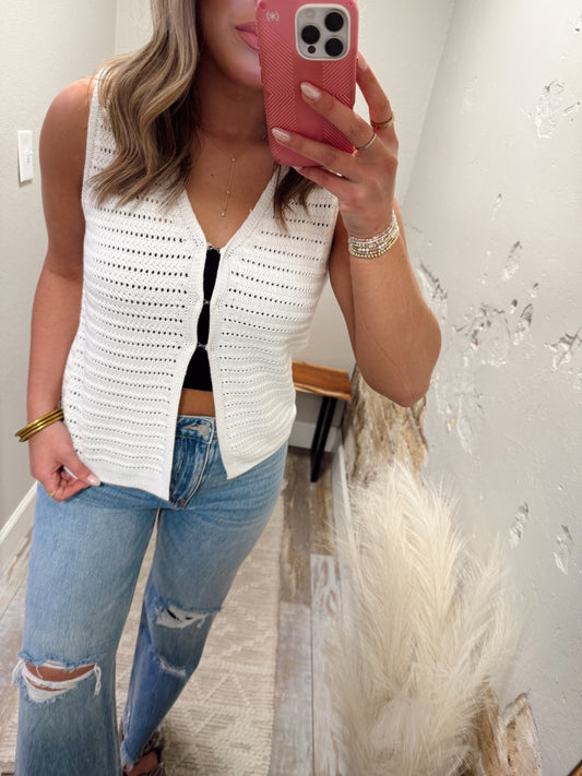 Classic Charm Tank - White