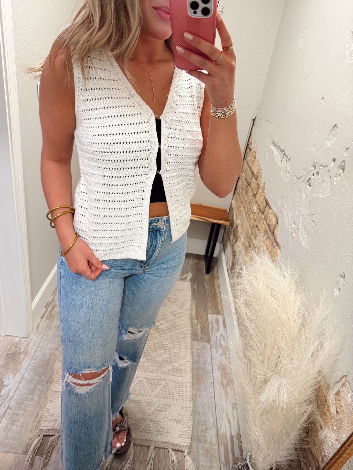 Classic Charm Tank - White