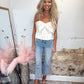 Sweetest Girl Bow Top - Cream