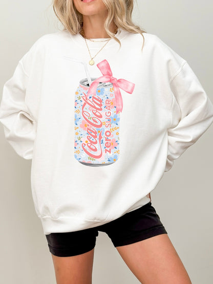 Floral Coke Zero Soda Can Sweatshirt