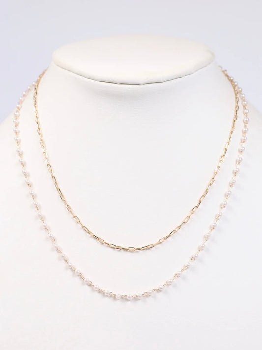 Grace Layered Pearl Necklace