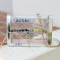 Quinn Quilted Clear Bag - Platinum