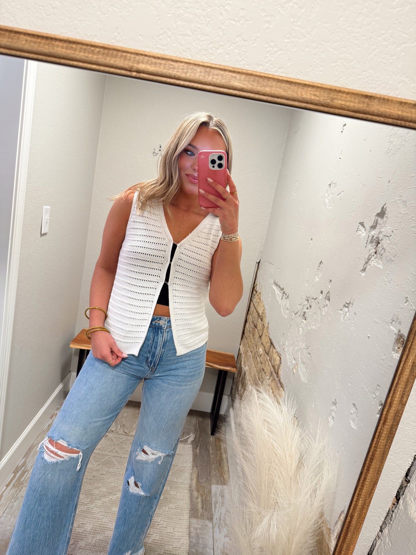 Classic Charm Tank - White