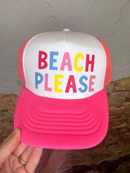Beach Please Trucker Hat