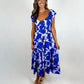 Sweet Escape Midi Dress - Blue