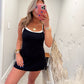 Double The Fun Dress - Black