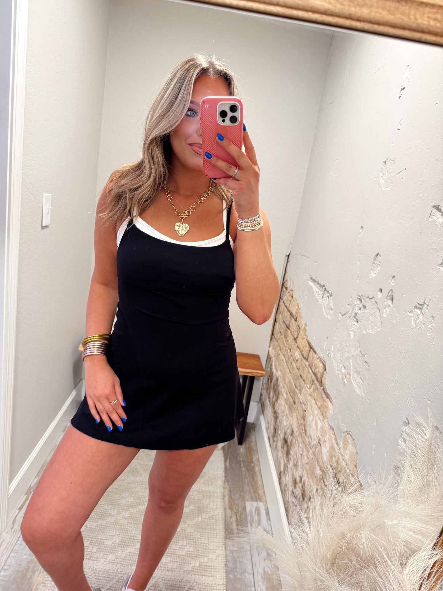 Double The Fun Dress - Black