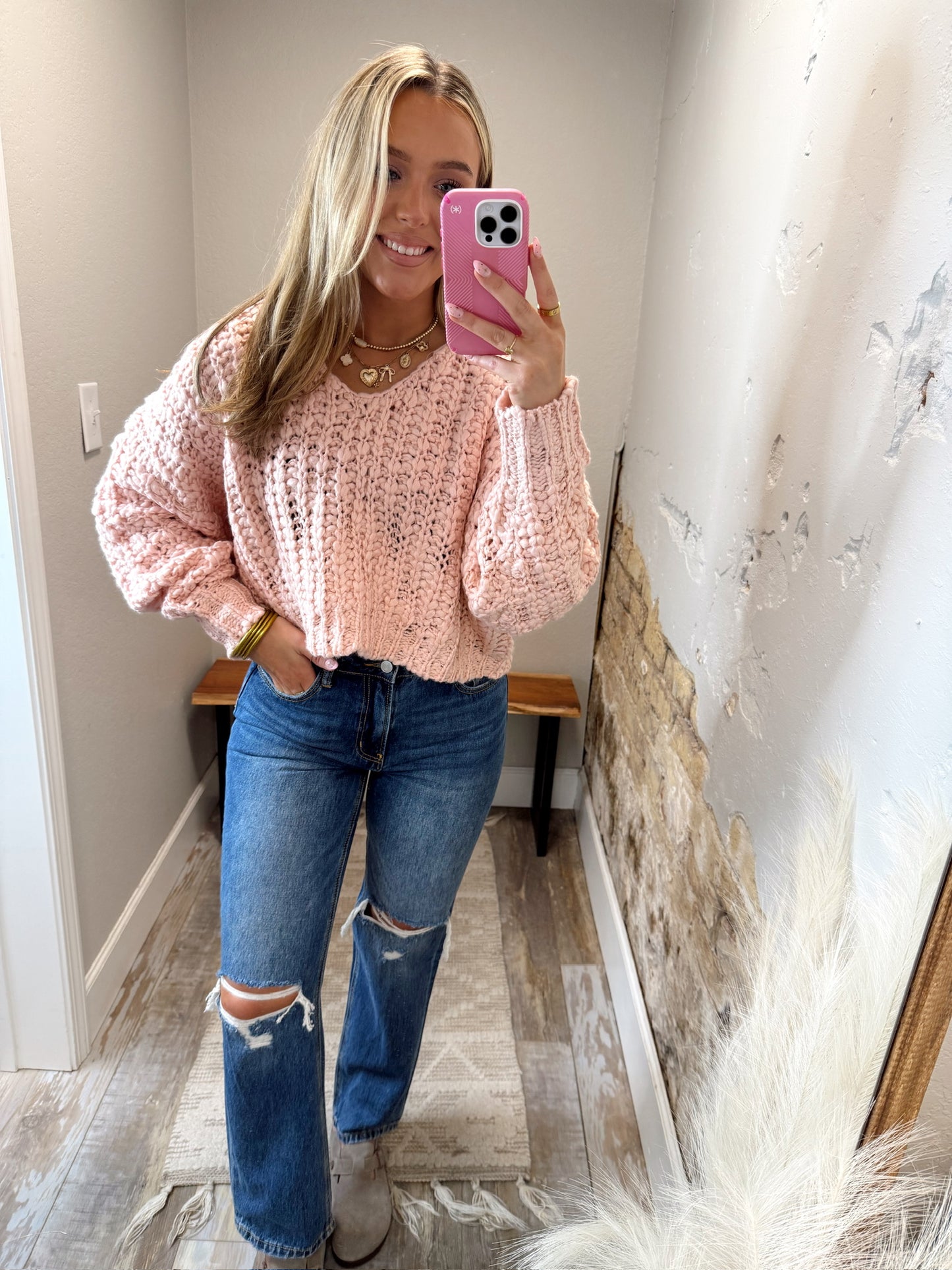 Soft Season Sweater - Pink