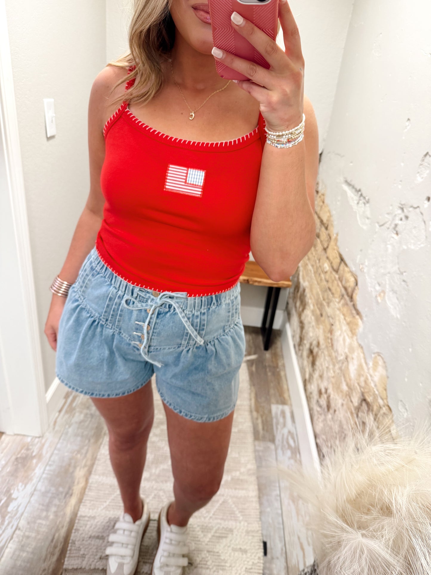 American Babe Tank - Red