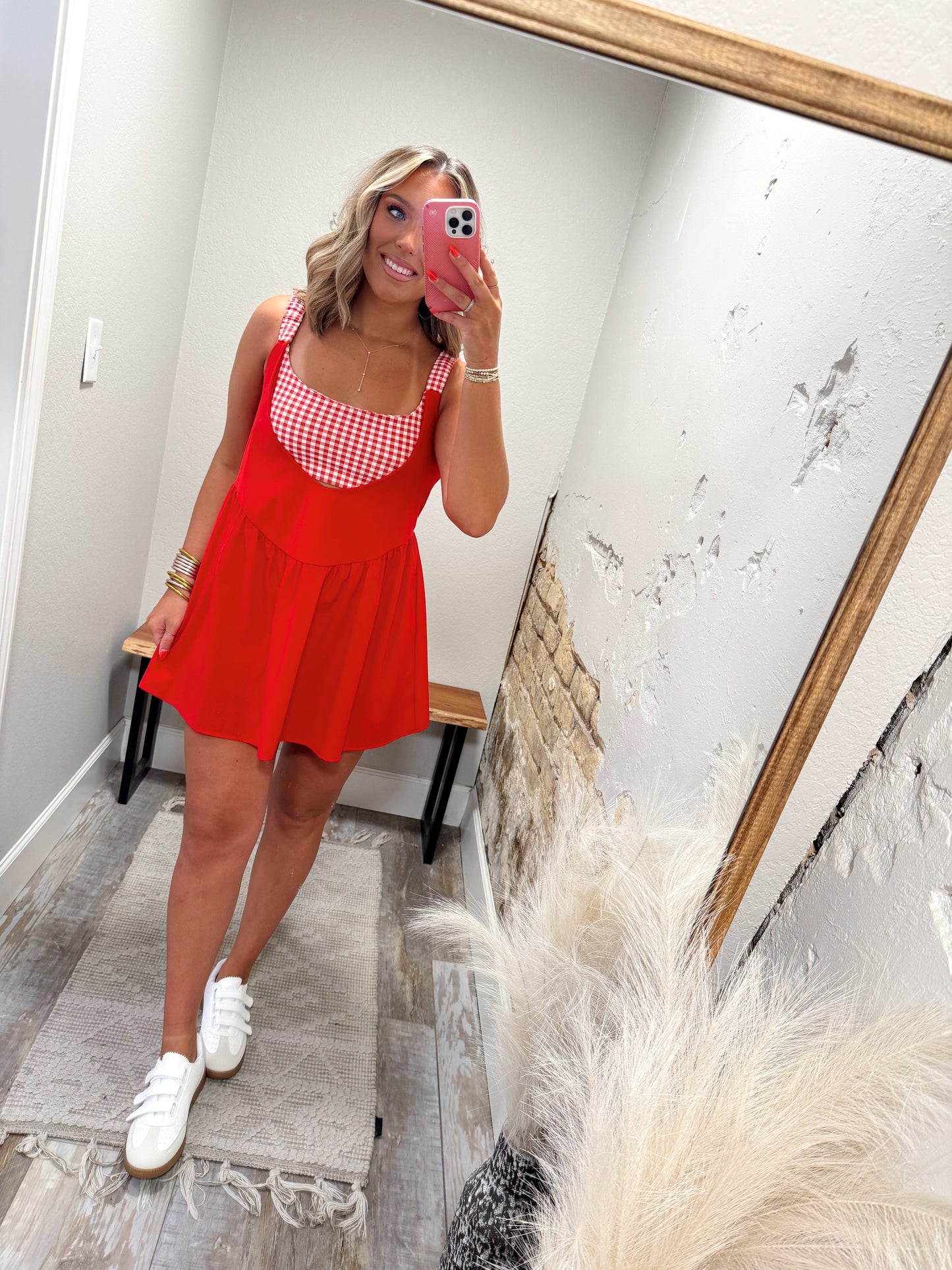 At The Grove Active Dress - Red