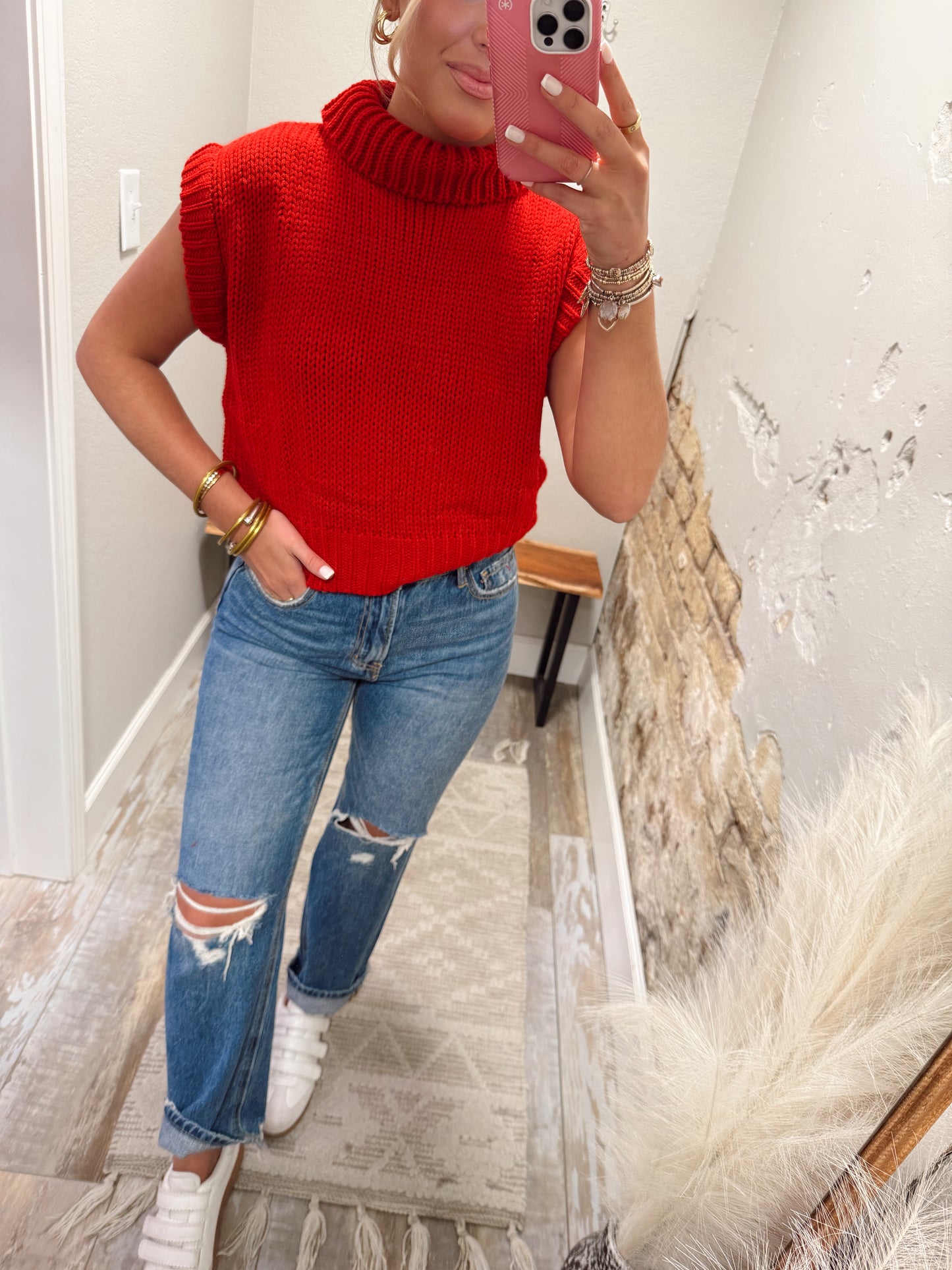 Warm Wishes Sweater - Red